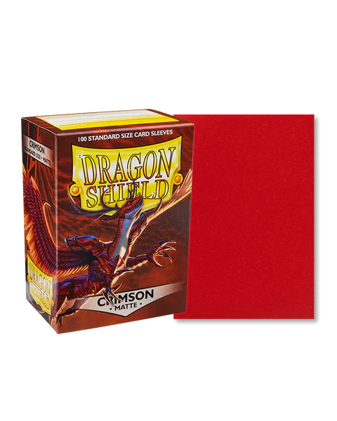 Dragon Shield: Matte Sleeve - Crimson 100Ct - Image 2