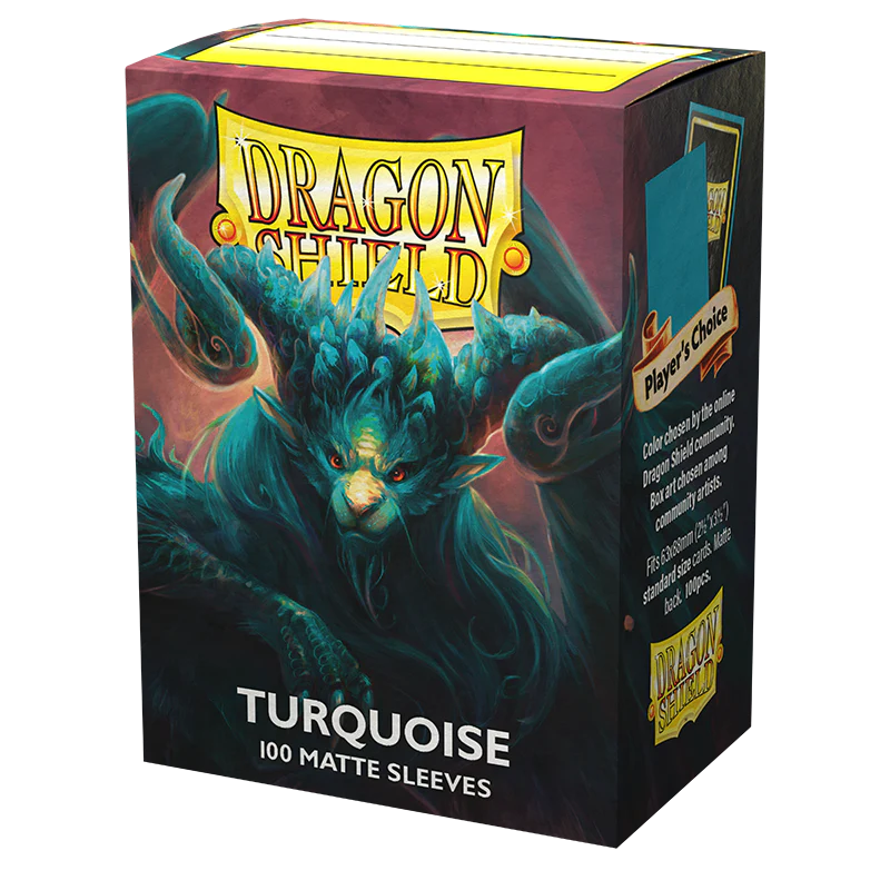 Dragon Shield: Matte Sleeve - Turquoise 100Ct