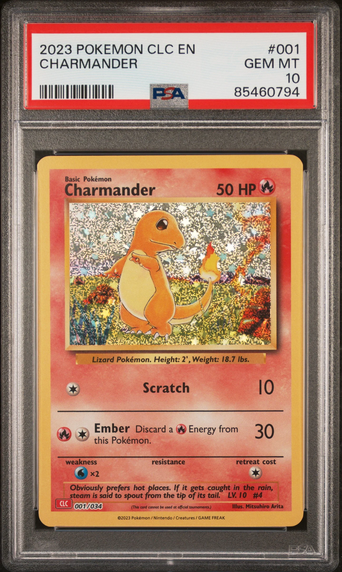 PSA 10 - Classic Collection Box - Charmander #001