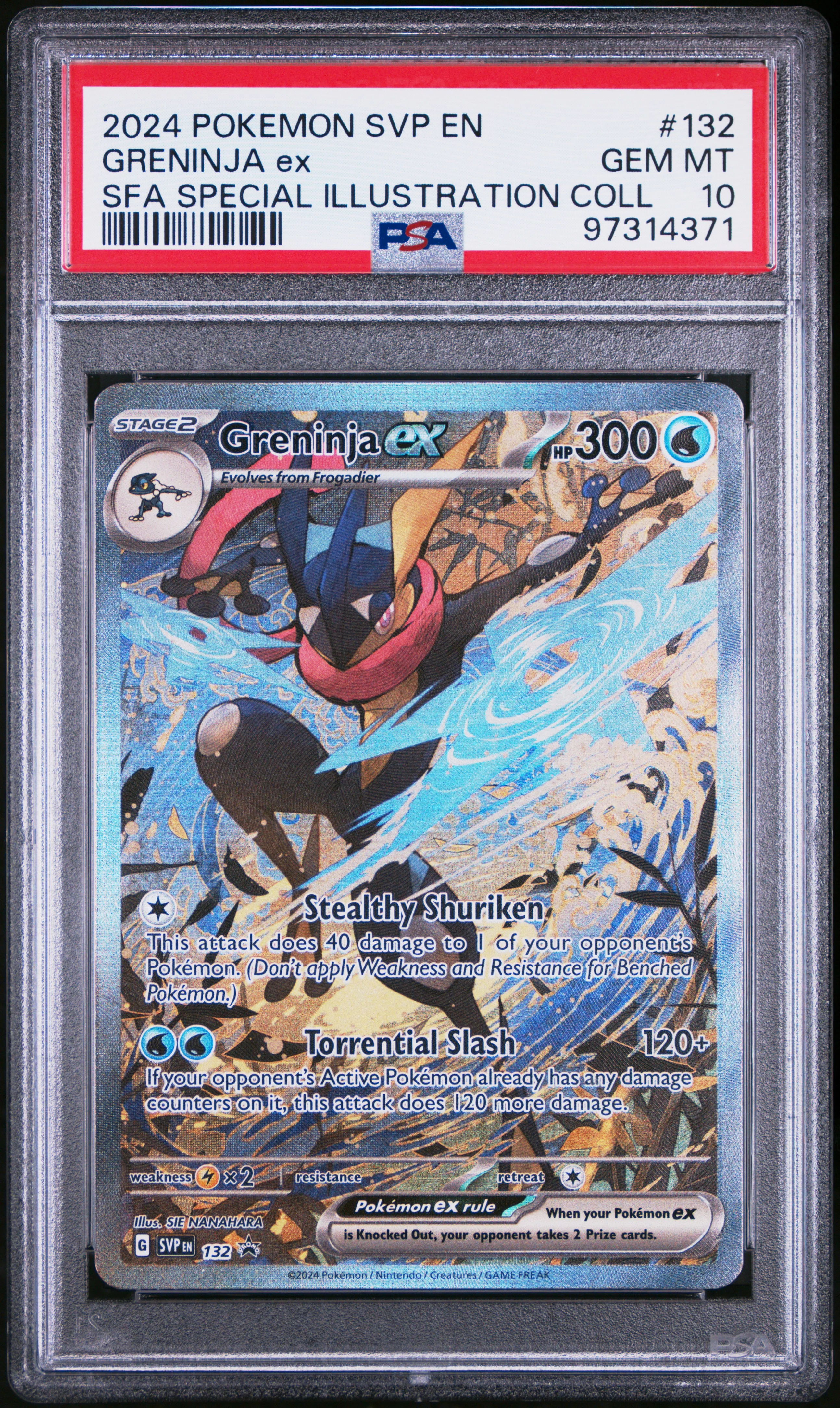 PSA 10 - Greninja EX #132 & Kingdra EX #131 Sequential Set