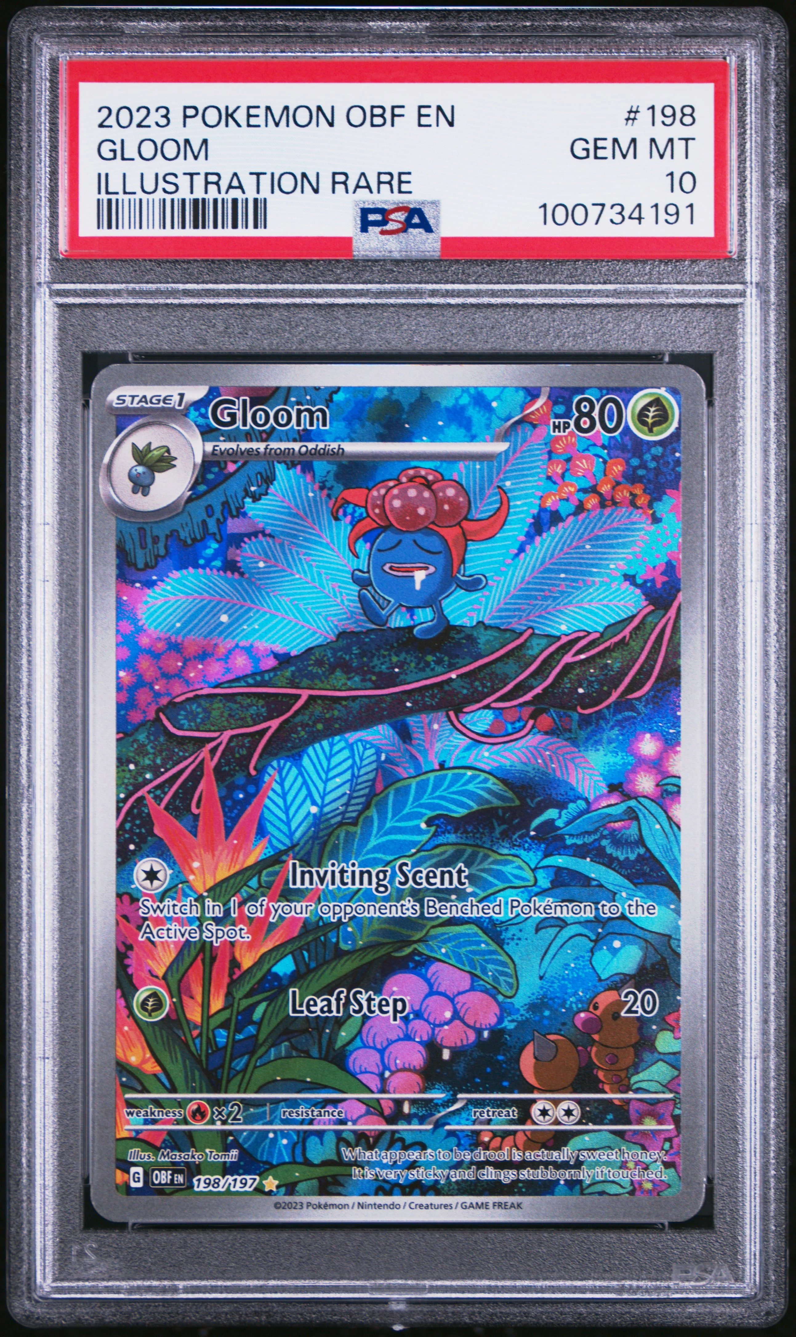 PSA 10 - Obsidian Flames - Gloom #198