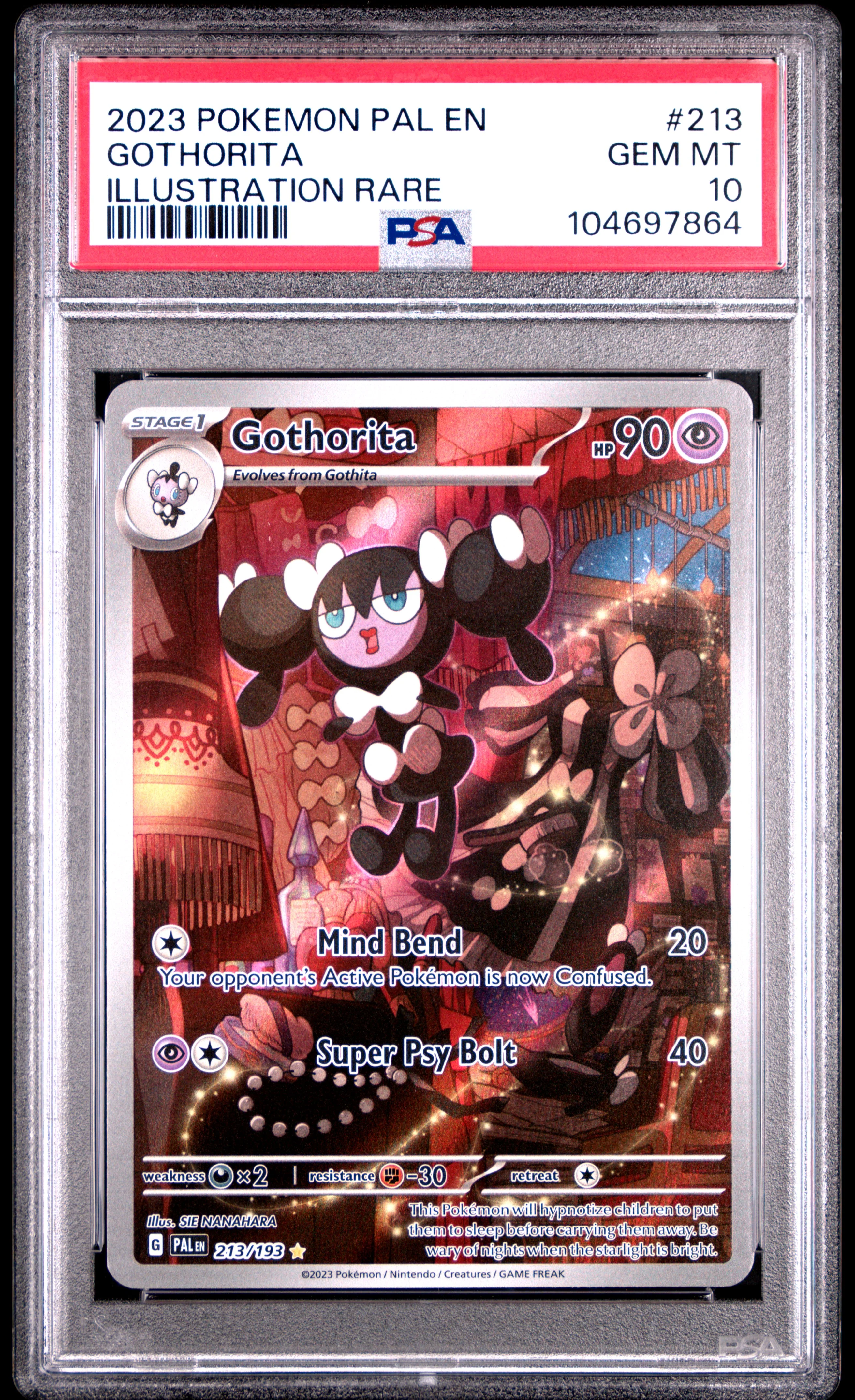 PSA 10 - Paldea Evolved - Gothorita #213