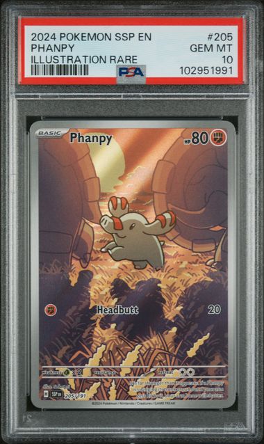 PSA 10 - Surging Sparks - Phanpy #205