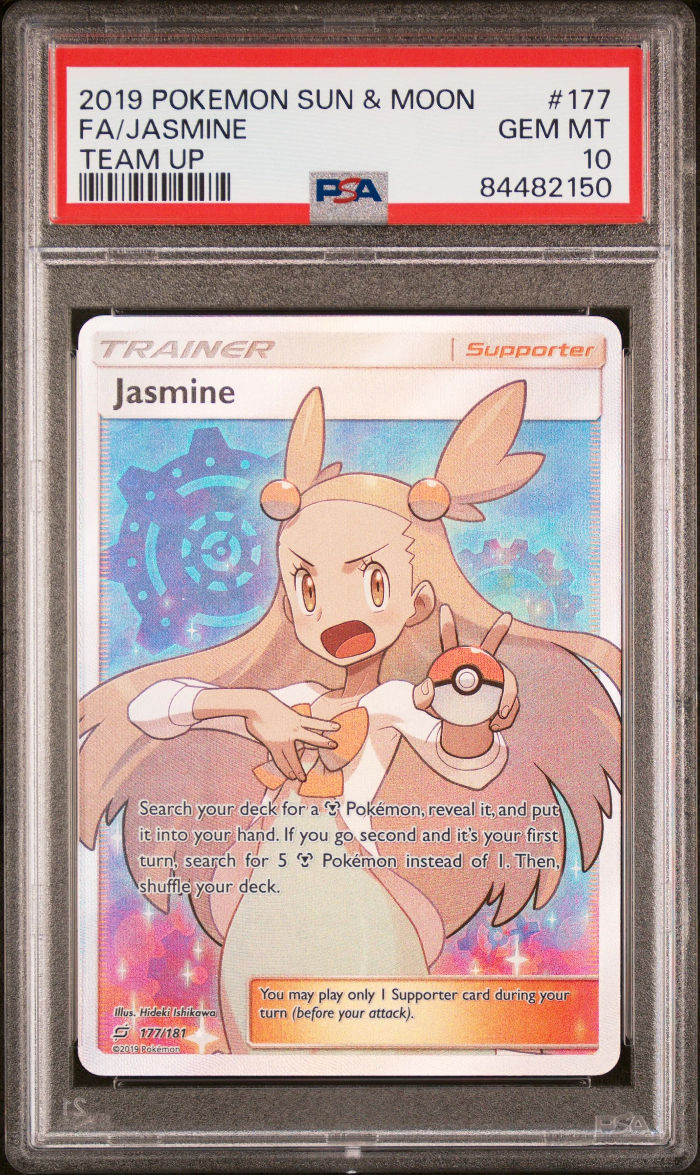 PSA 10 - Team Up - Jasmine #177