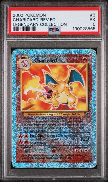 PSA 5 - Legendary Collection - Charizard Reverse Foil #3