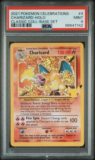 PSA 9 - Celebrations - Charizard Holo #4