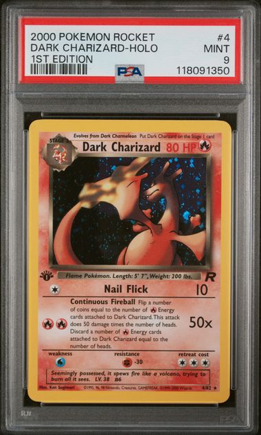 PSA 9 - Team Rocket 1st Edition - Dark Charizard - Holo #4